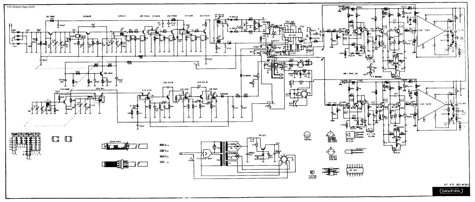 Grundig ST-515 Schematic