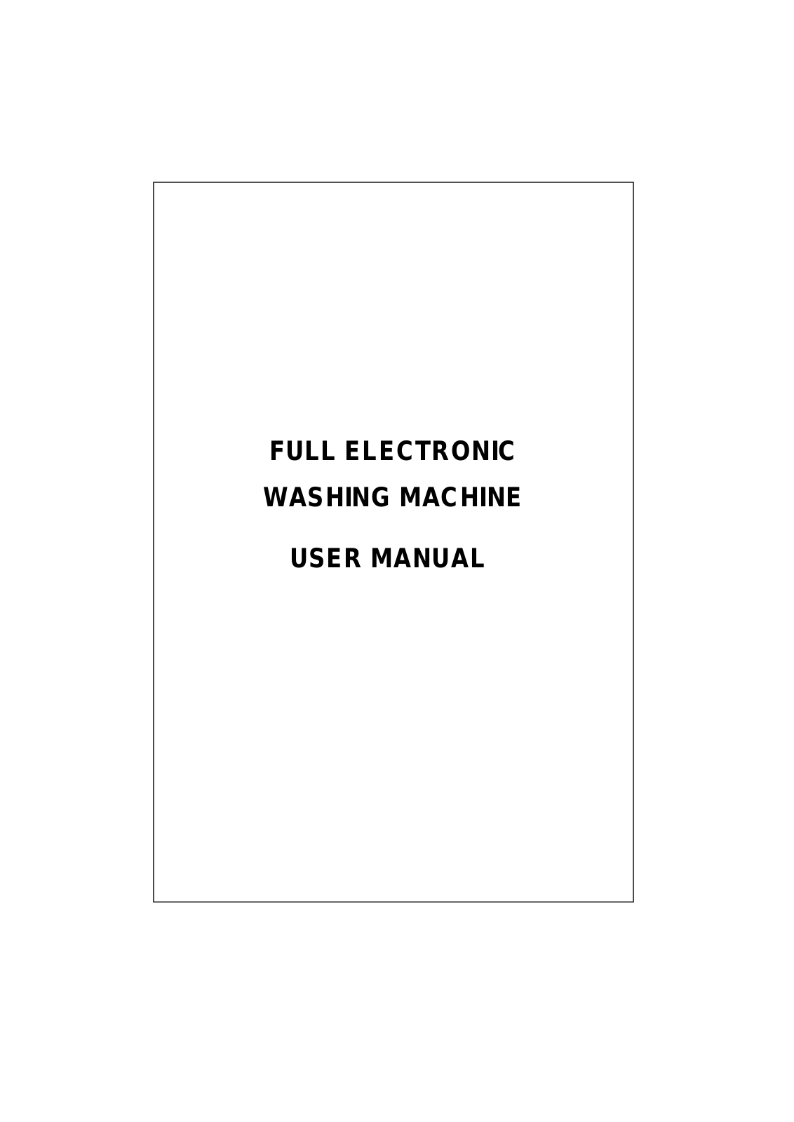 Campomatic WM909XE User Manual