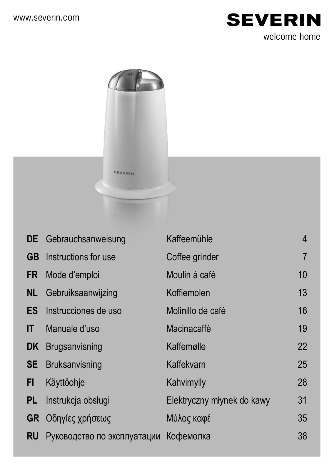 Severin KM 3868 User Manual