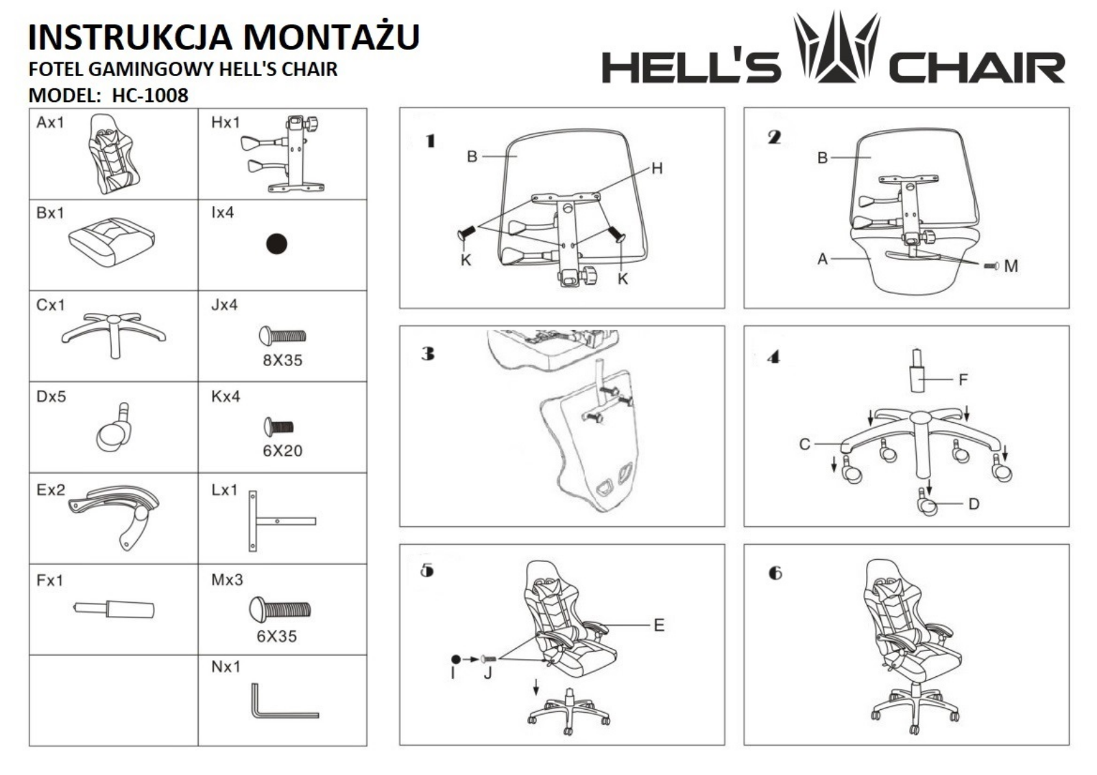 HELL'S CHAIR HC-1008 User guide - ManualMachine.com