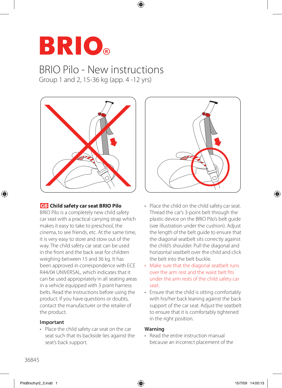 BRIO Pilo User Manual - ManualMachine.com