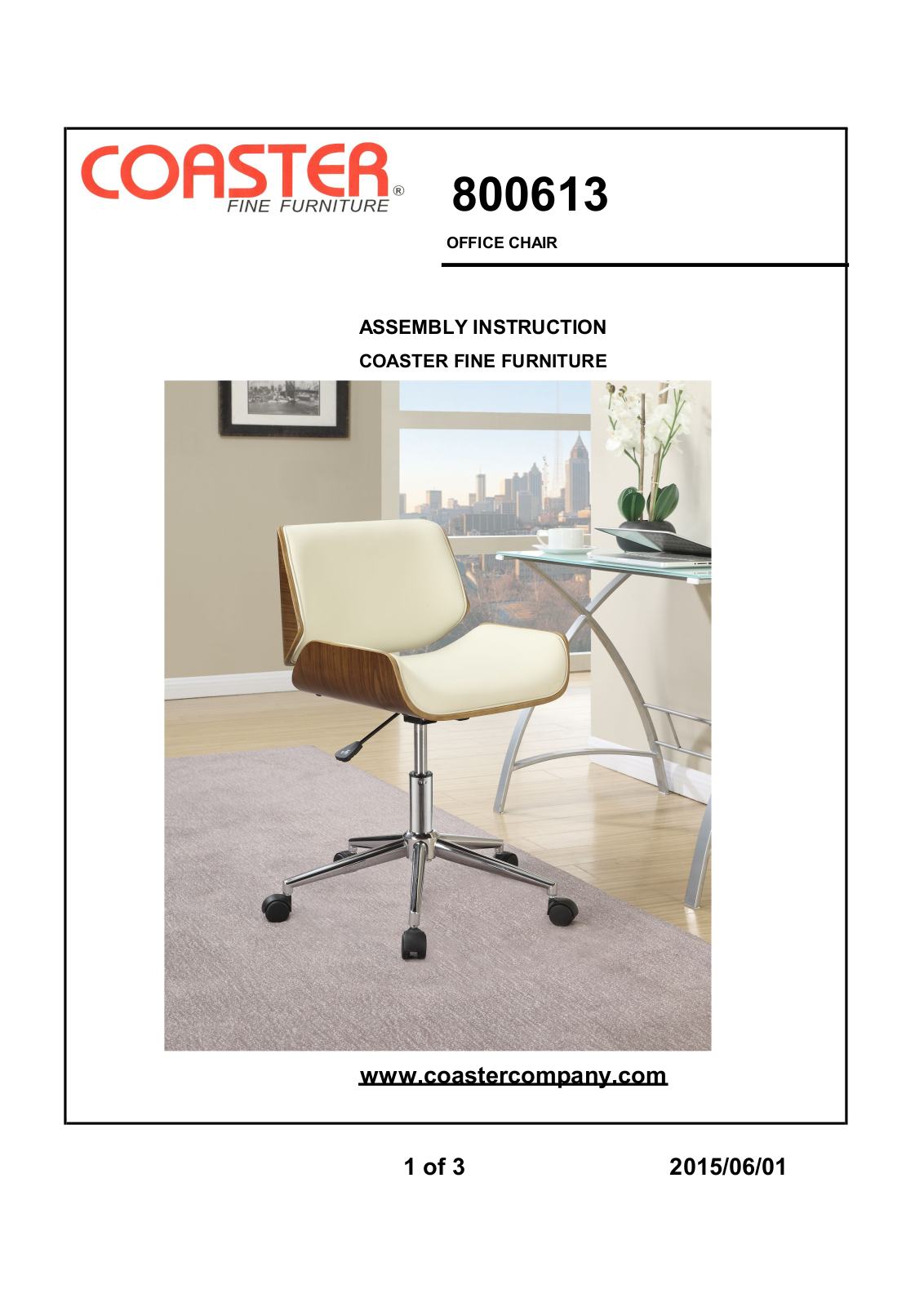 Coaster 800613 Assembly Guide - ManualMachine.com