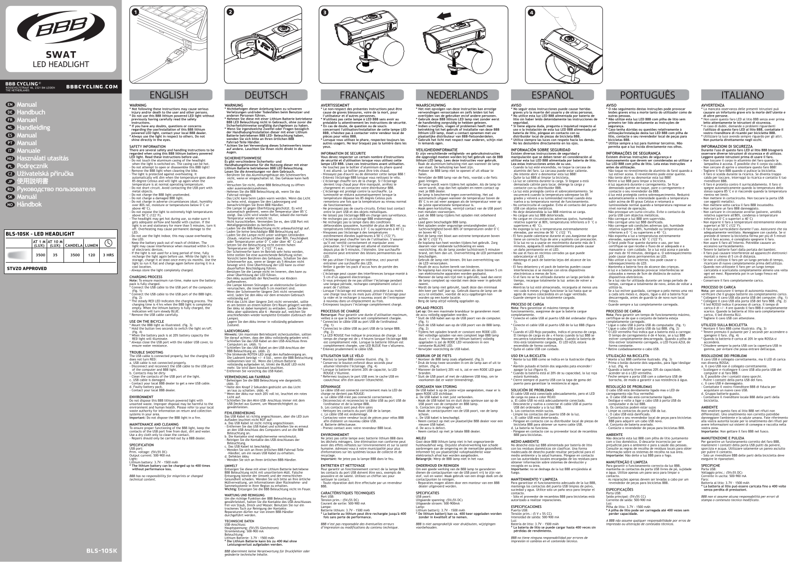 BBB BLS-105K User Manual