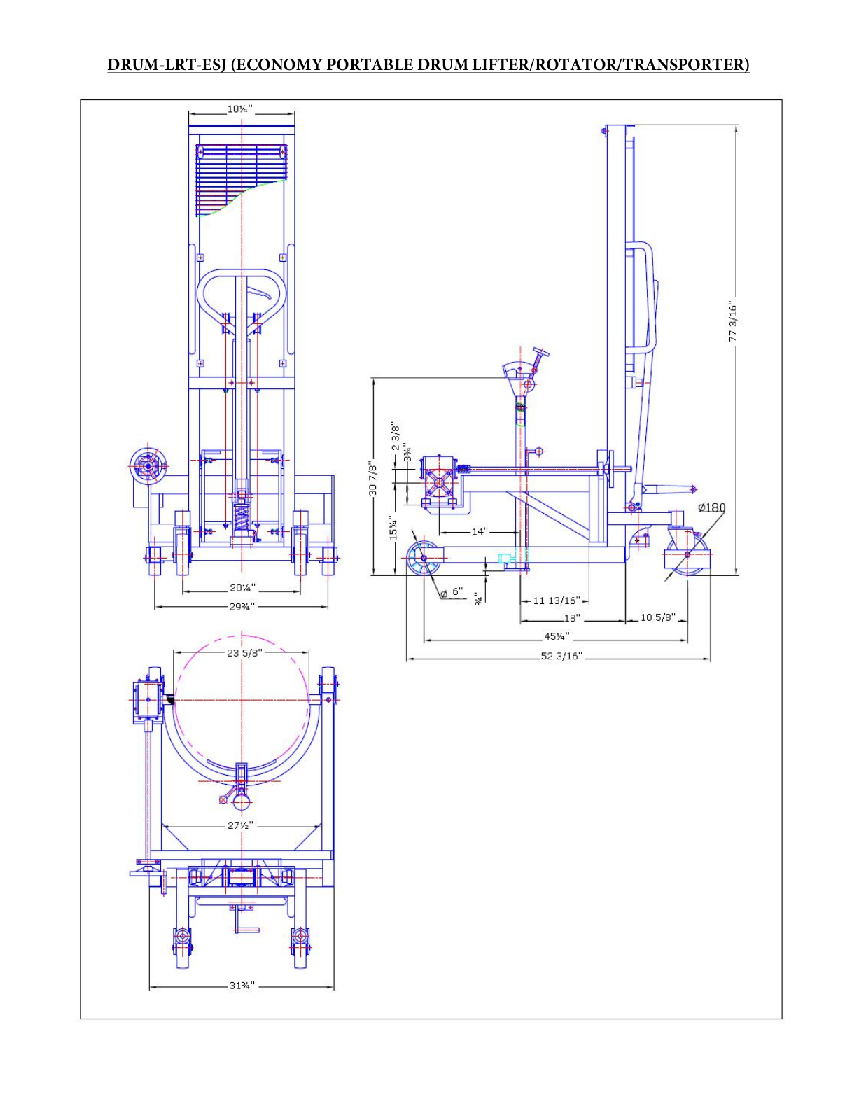 Vestil UCTW2449 Specifications - ManualMachine.com