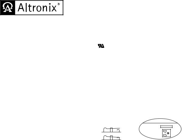 Altronix AL400ULXB2 Installation Instructions