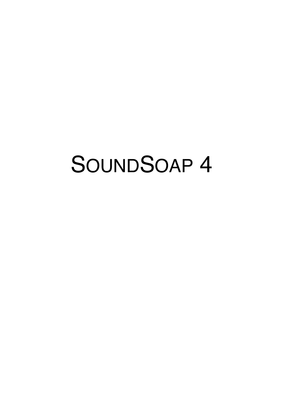 BIAS SoundSoap - 4.0 Instruction Manual