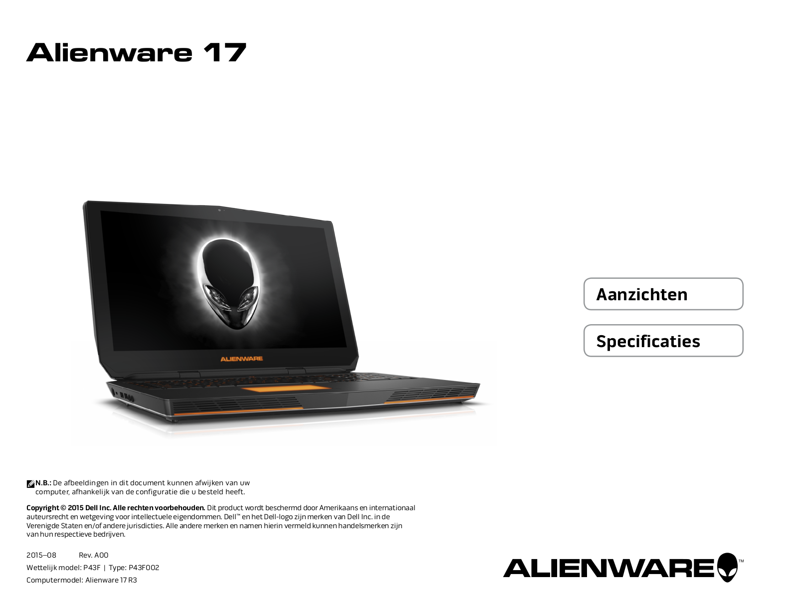 Dell Alienware 17 R3 User Manual