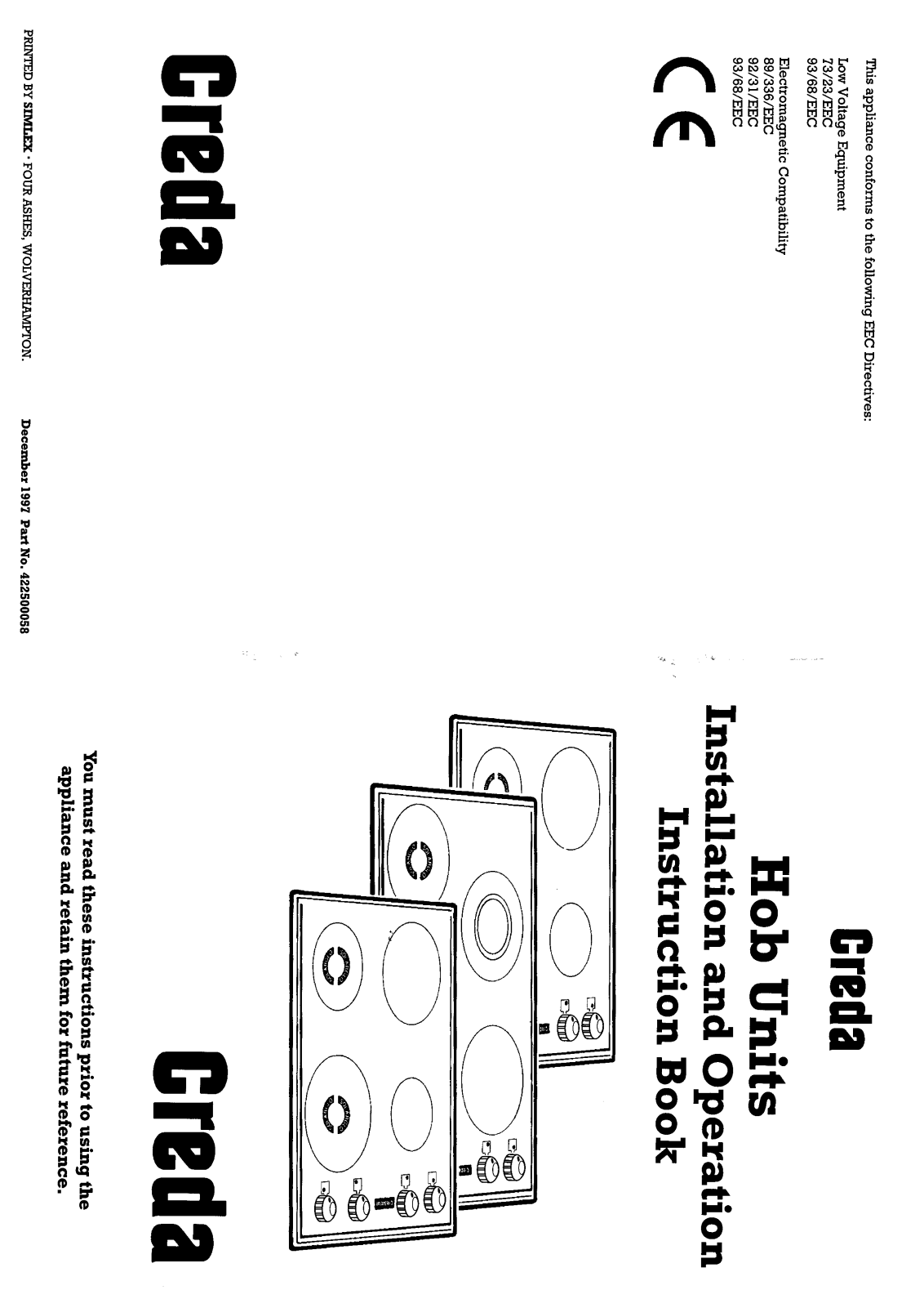 Creda HB42398 User Manual