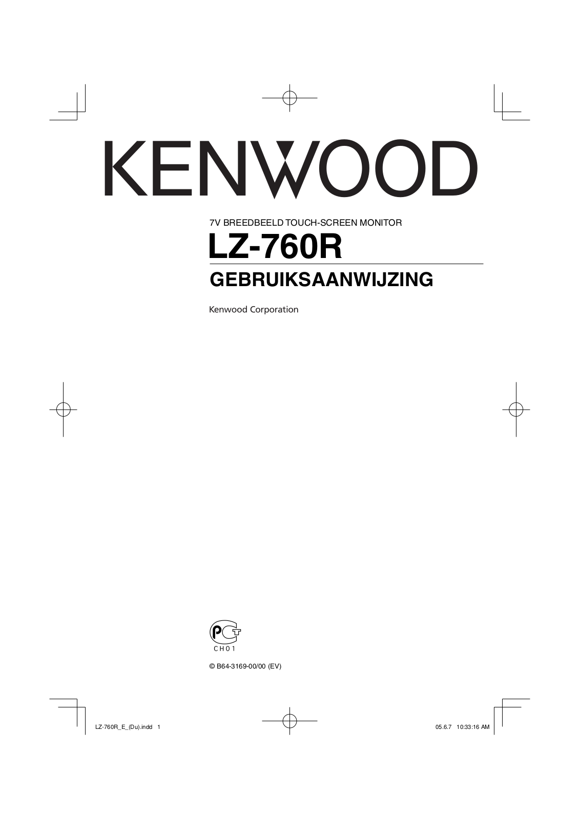 Kenwood LZ-760R User Manual