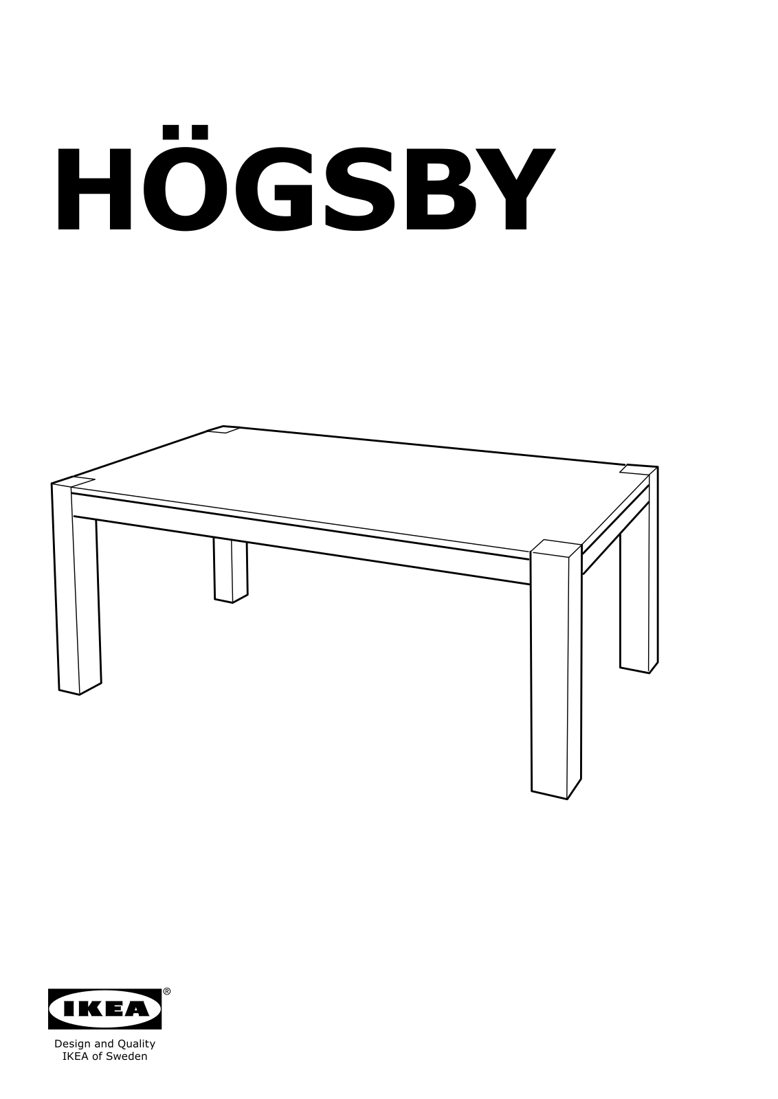 IKEA HOGSBY User Manual