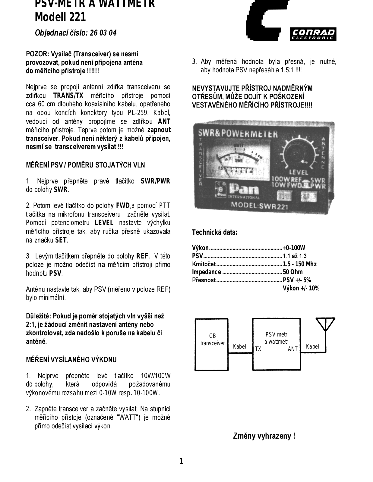 Midland 221 User guide