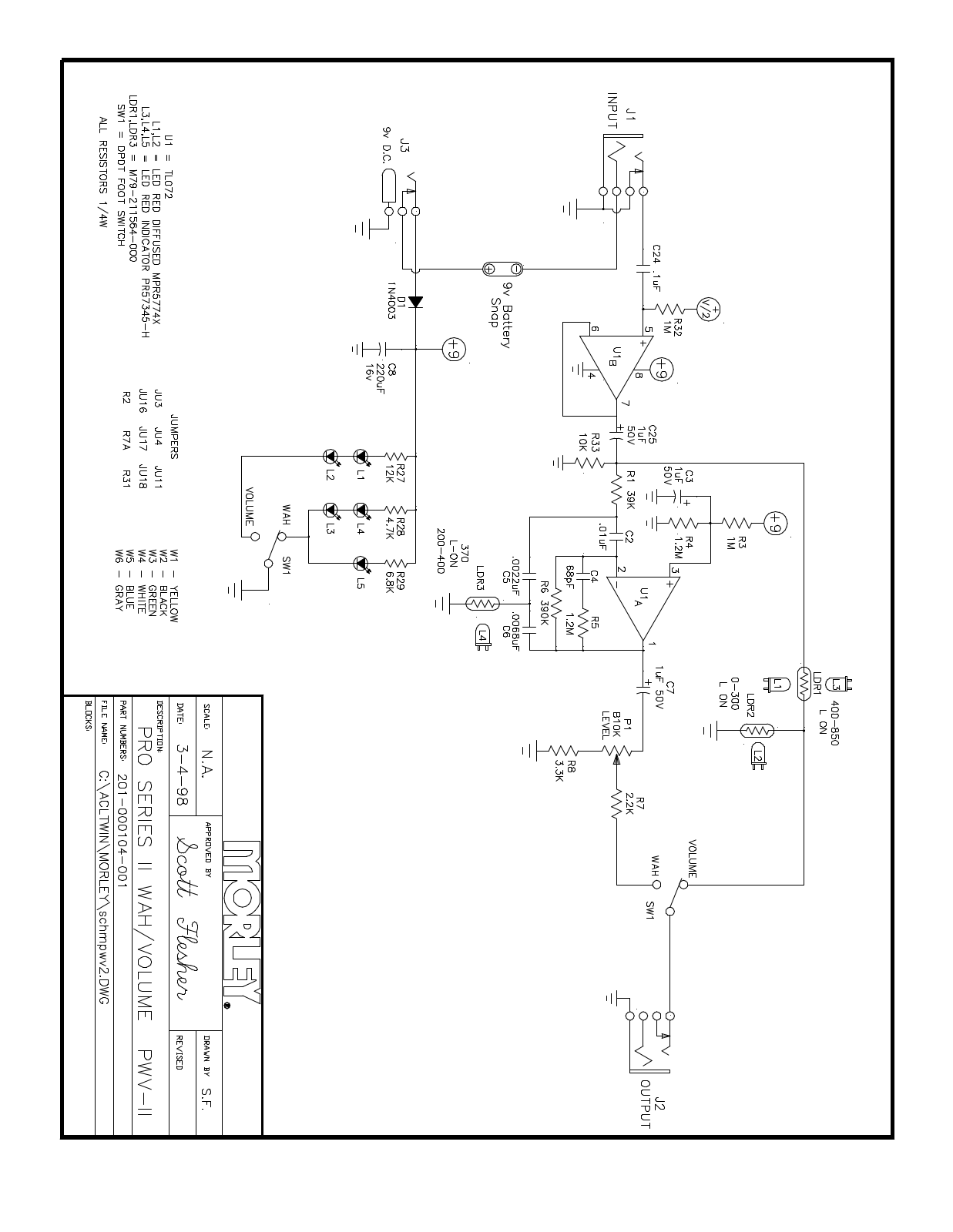 Morley Pedals PWV-IIES User Manual