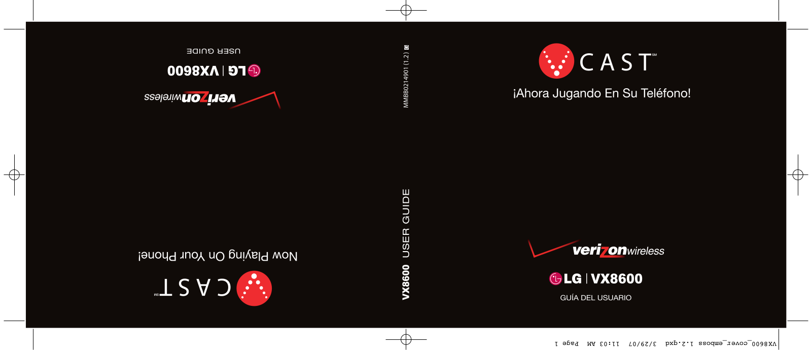 LG VX8600 User's Guide