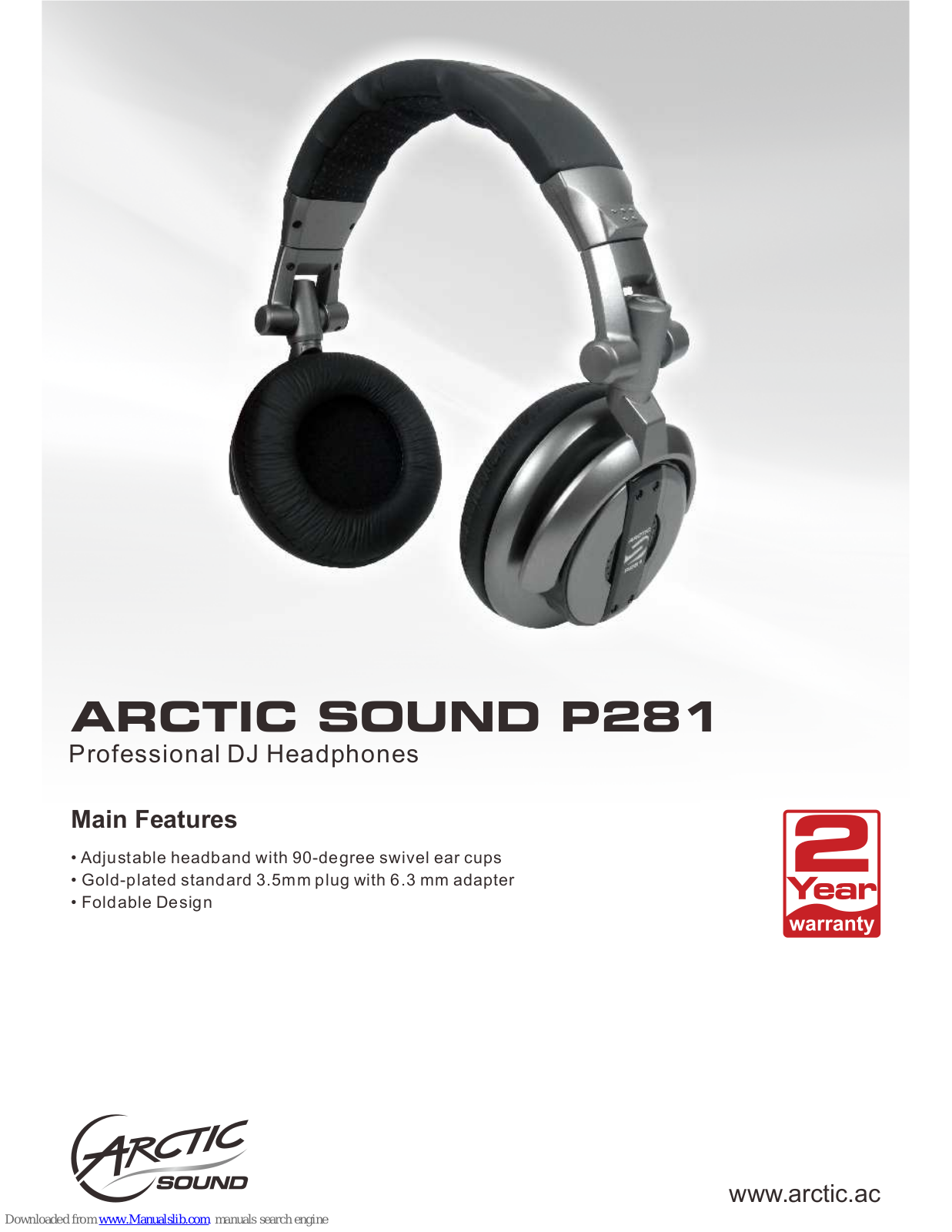 Arctic Sound P281 Main Features - ManualMachine.com