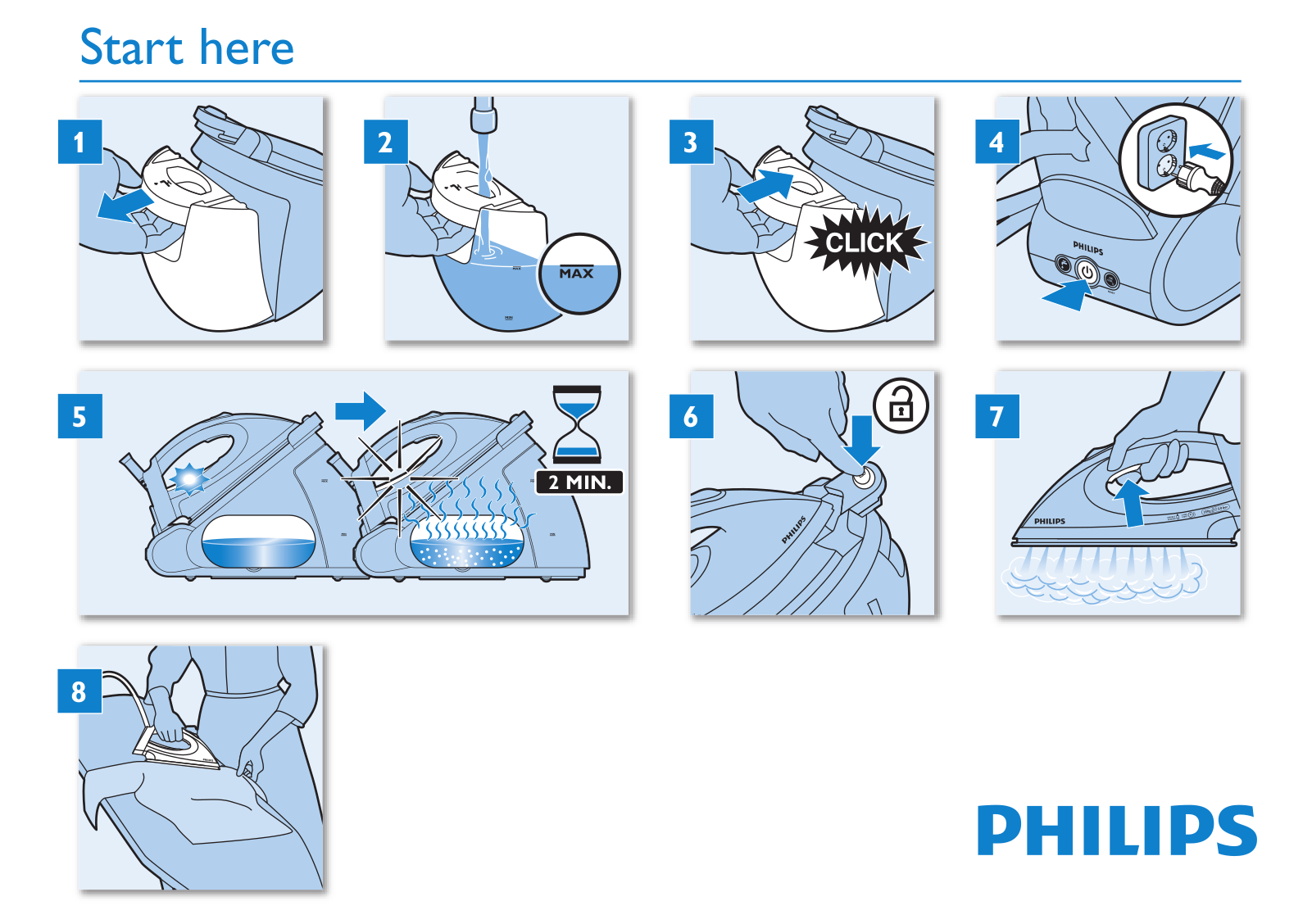 Philips GC9540/07, GC9520/02 Start Here Manual