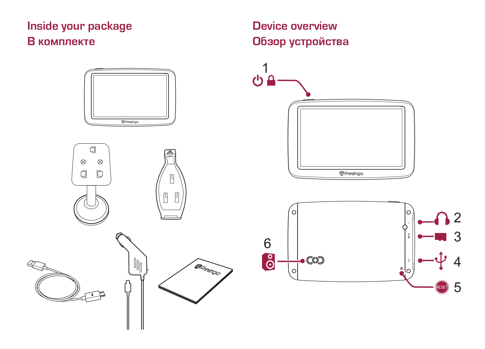 PRESTIGIO GeoVision 5055 Navitel Guide rapide