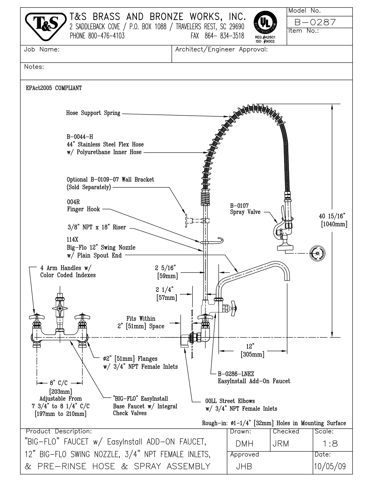 T & S Brass & Bronze Works B-0287 General Manual