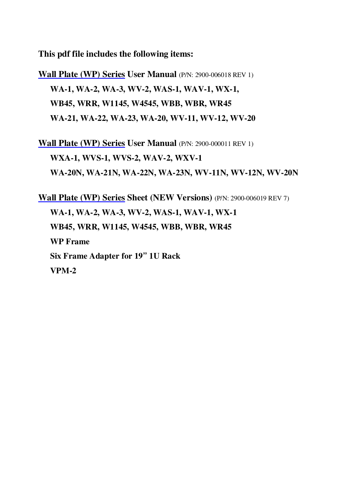 Kramer Electronics VPM-2 User Manual