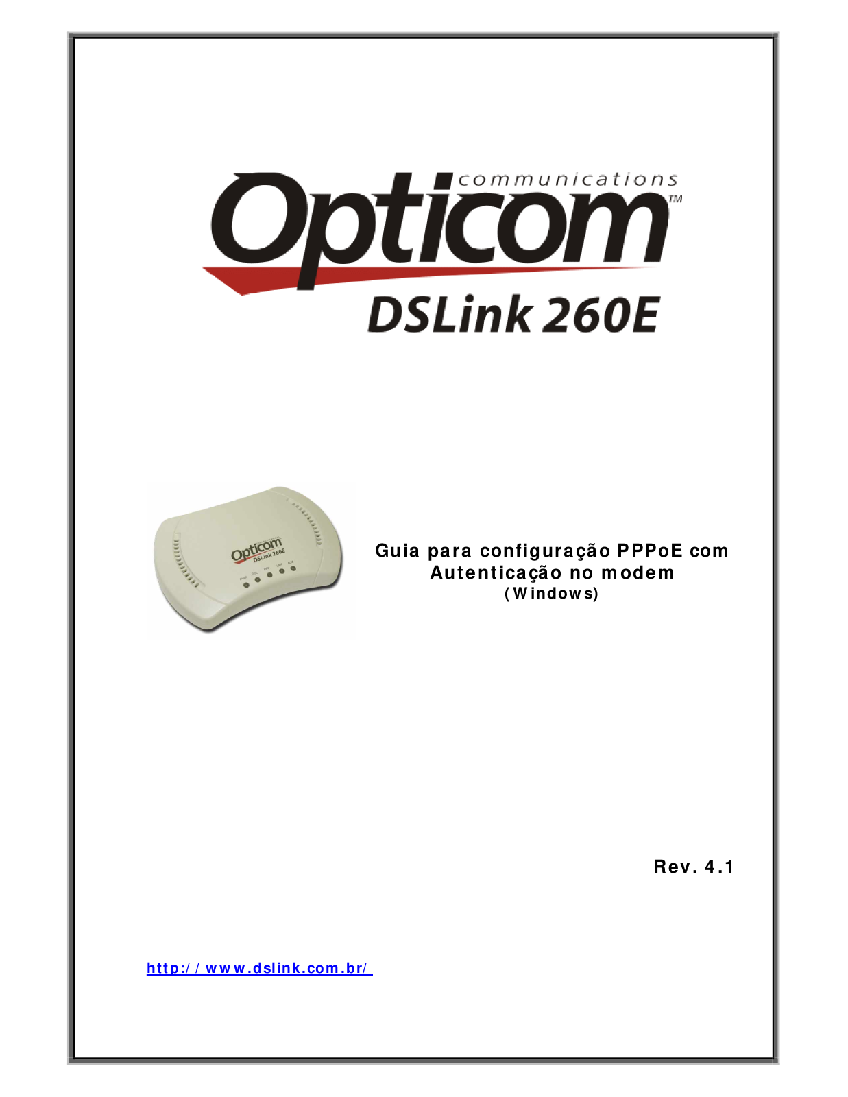 Opticom DSLINK 260E User Manual