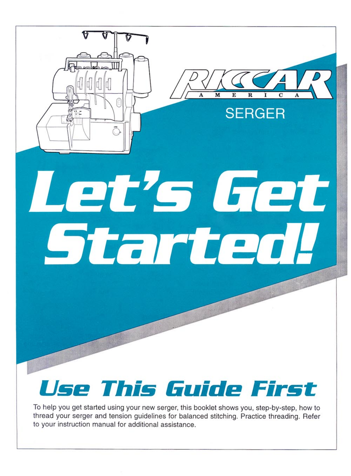 RICCAR 564DE Get Started Guide