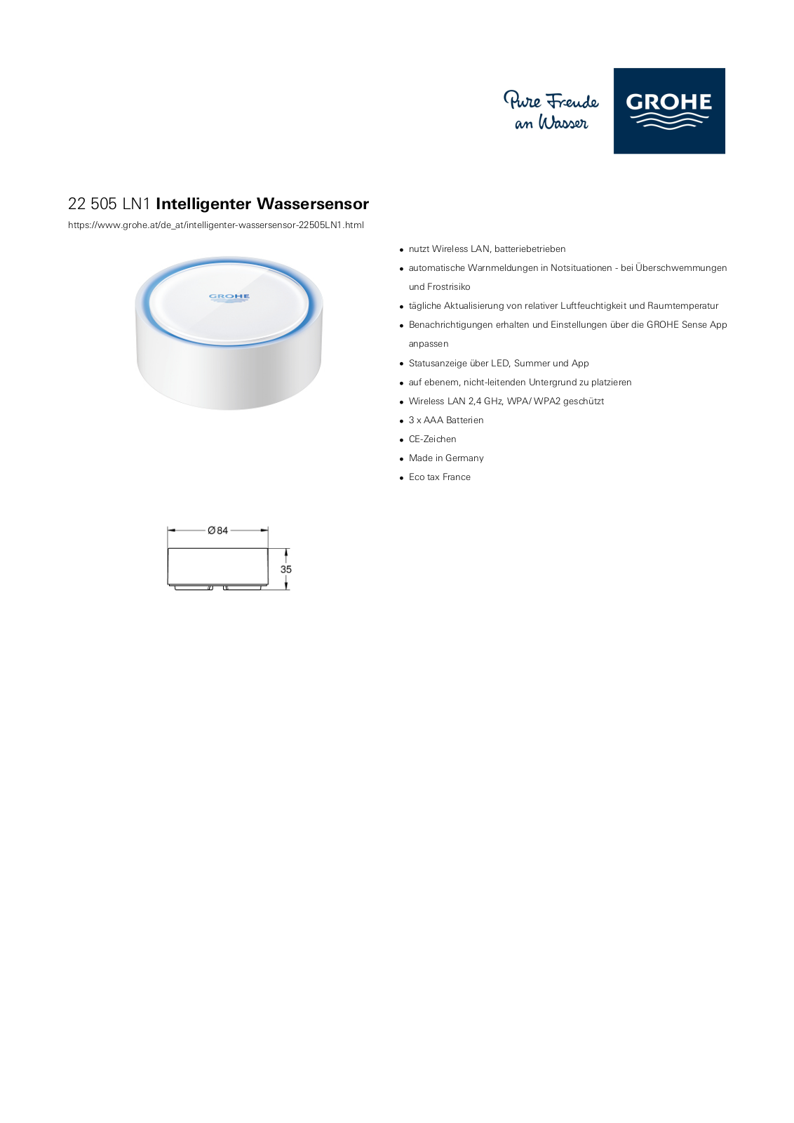 Grohe 22505LN1 User Manual