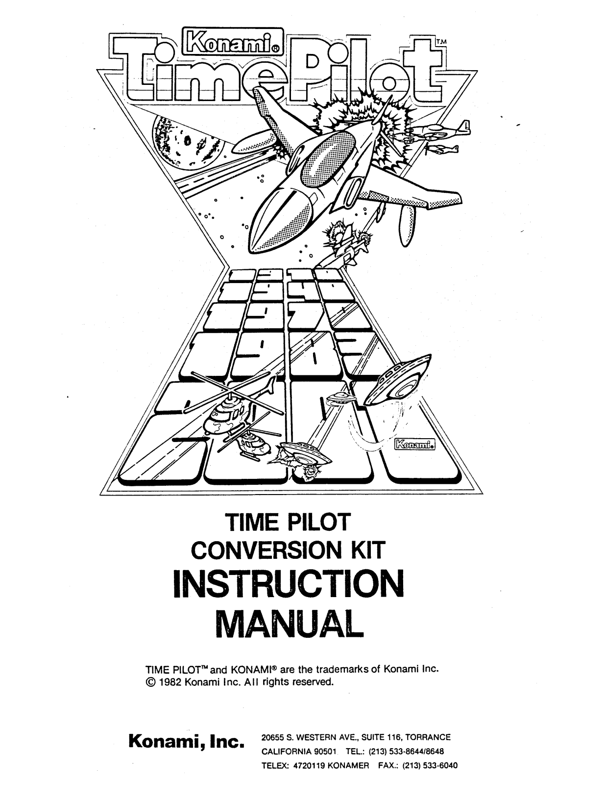 Konami Time Pilot User Guide