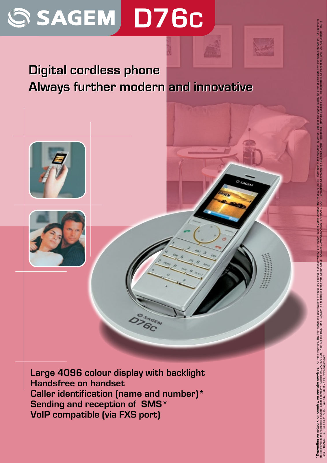 Sagem D76C User Manual