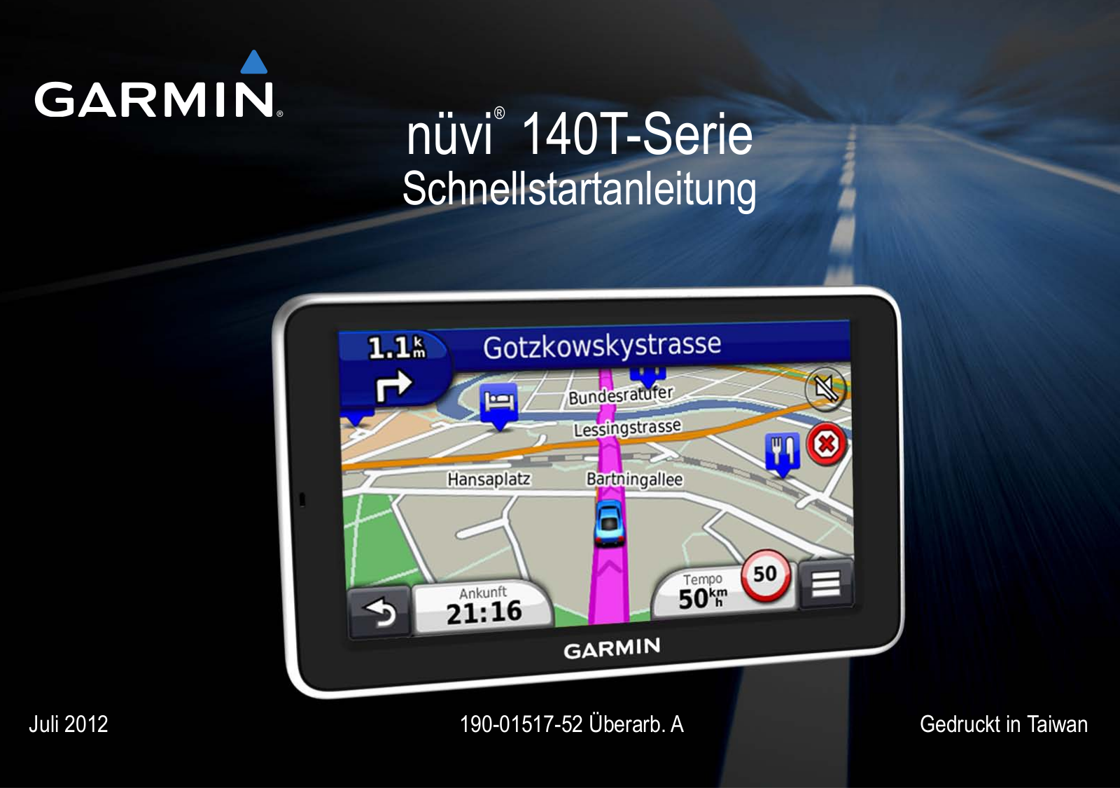 Garmin nüvi 144LMT, nüvi 140T, nüvi 140LMT Quick Start Guide