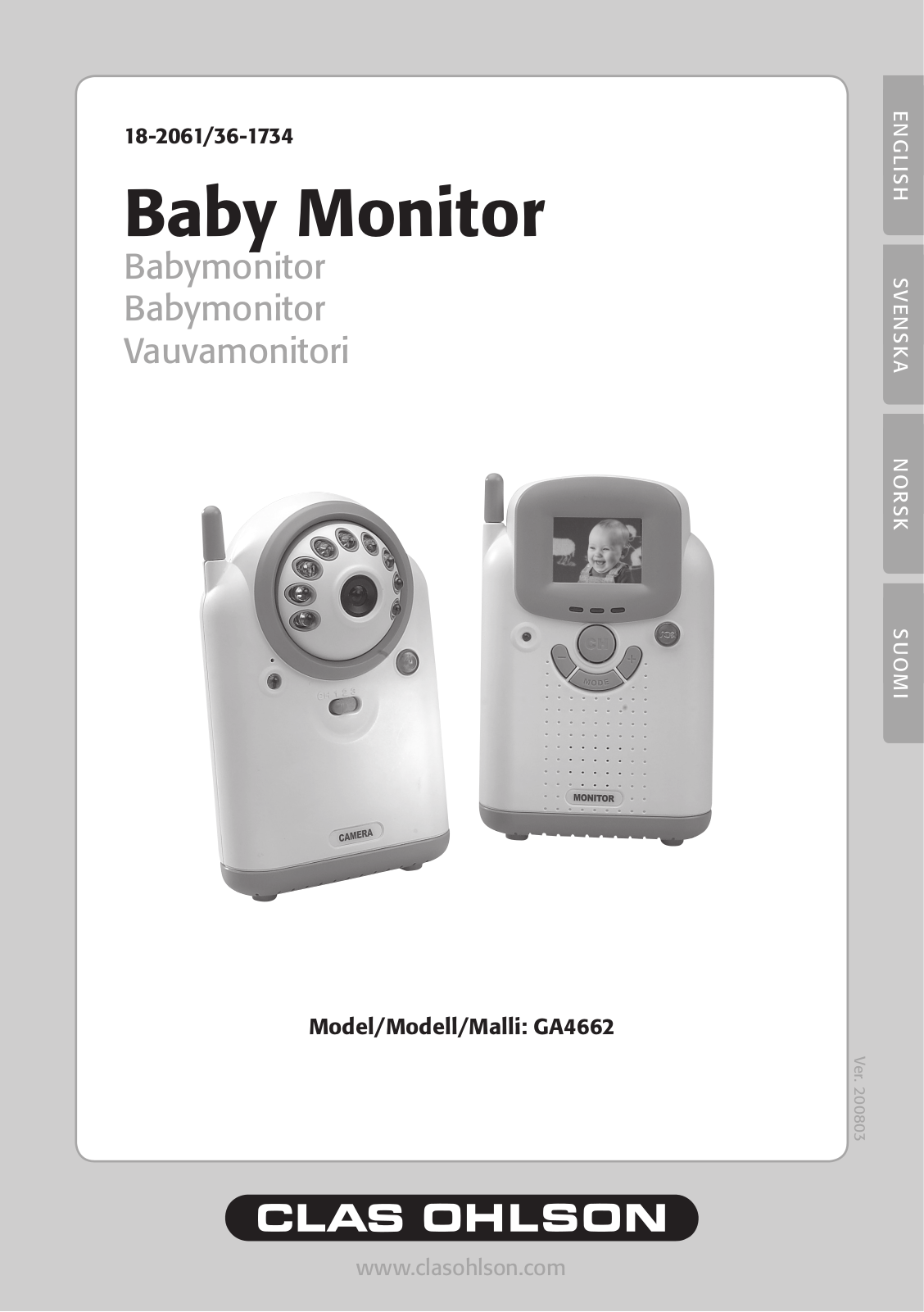 Clas Ohlson GA4662 Instruction Manual