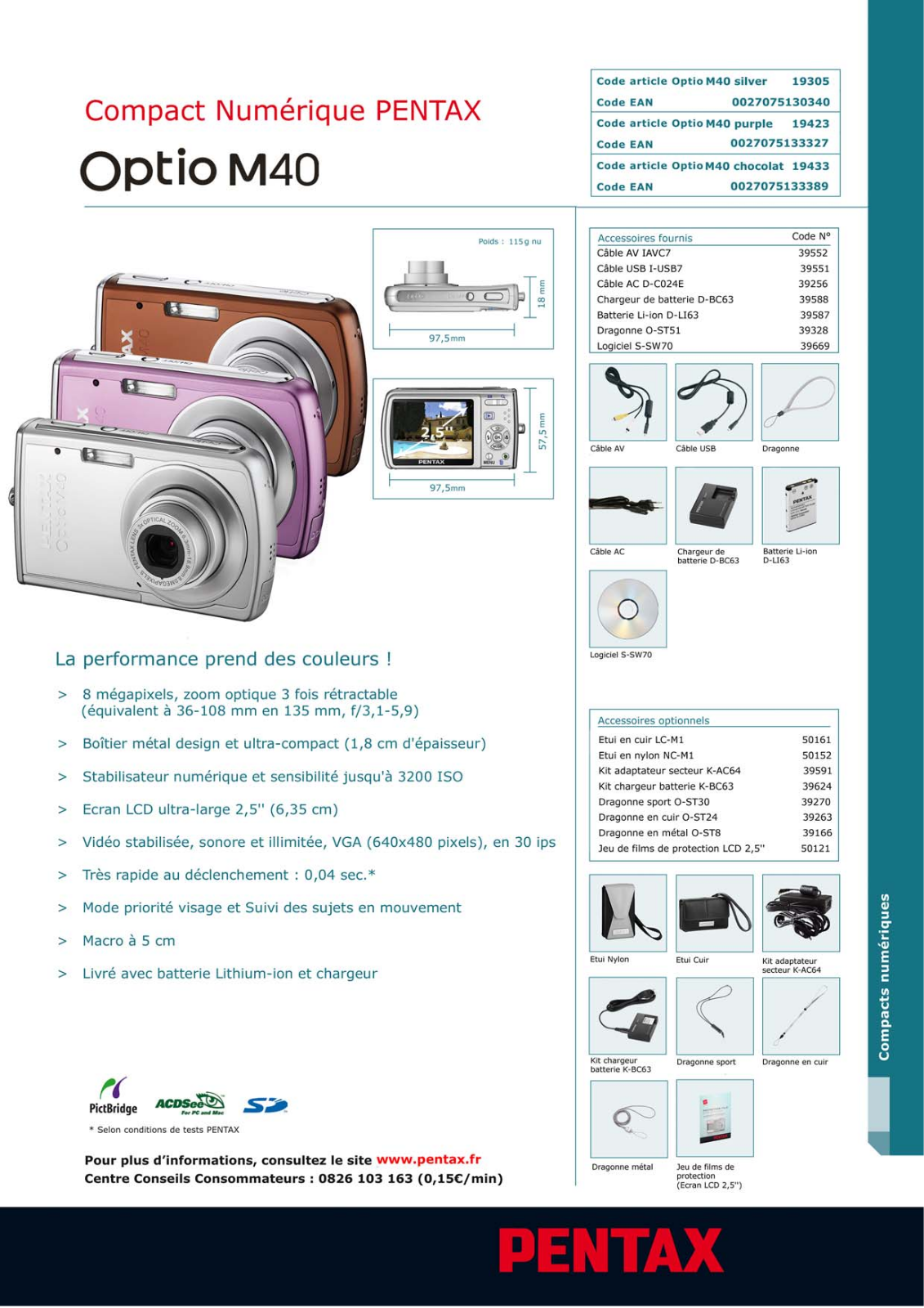 Pentax OPTIO M40 User Manual