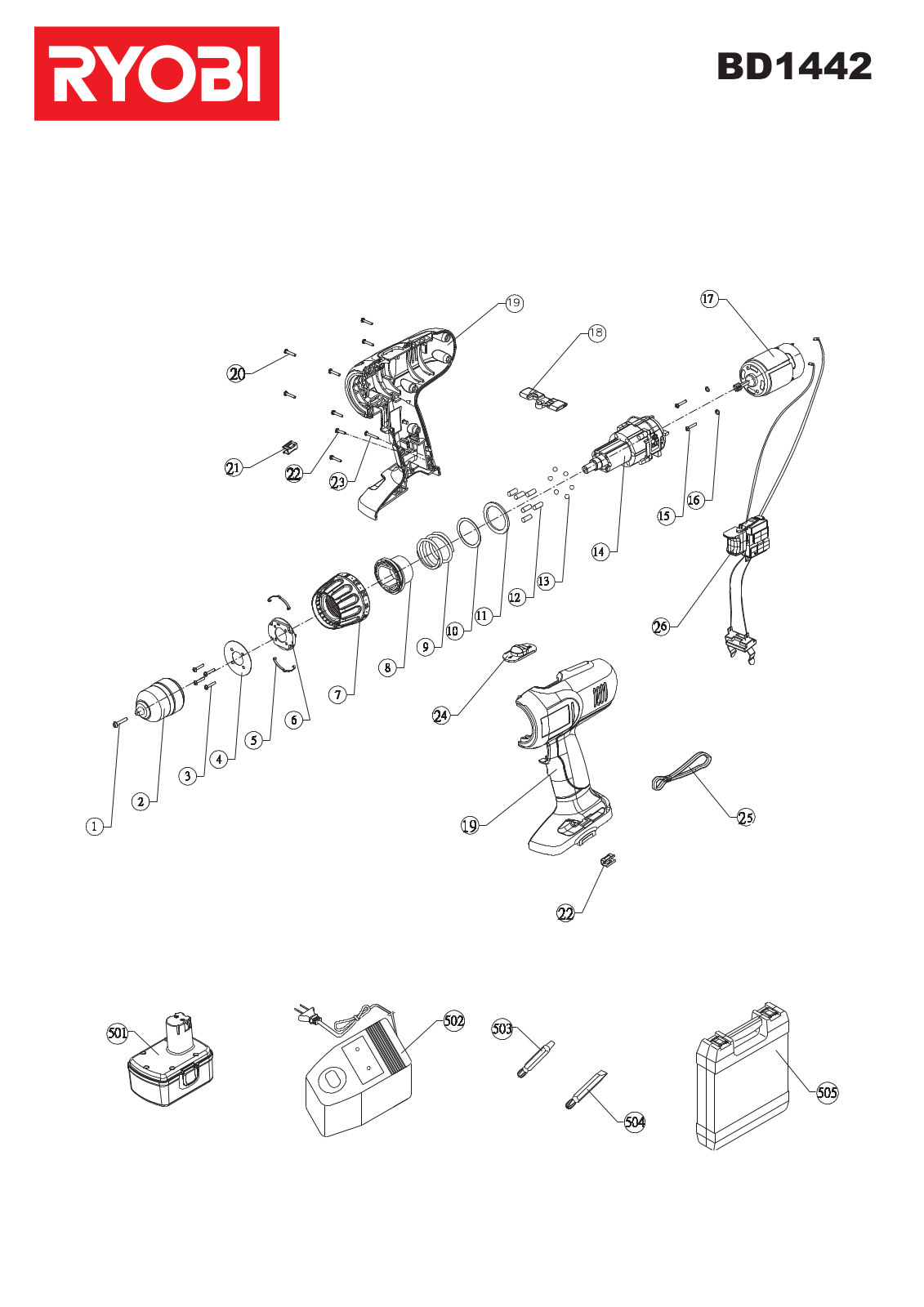 Ryobi BD1442 User Manual