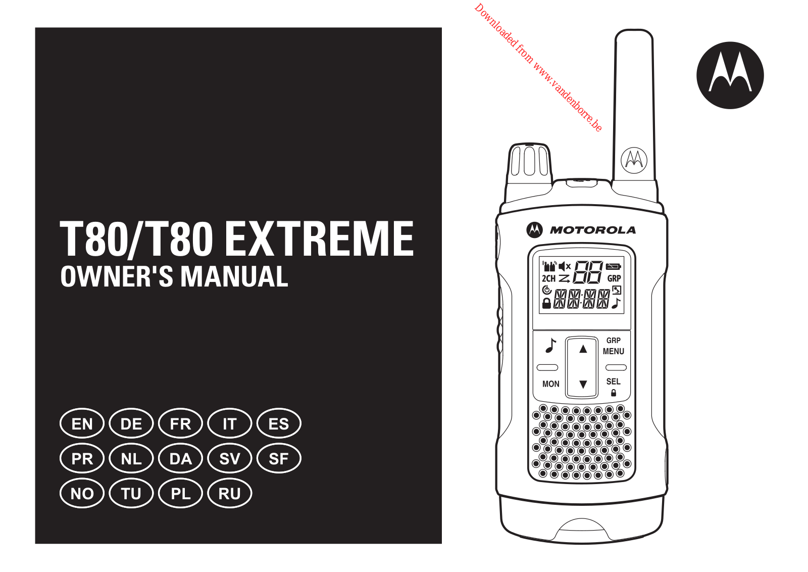 MOTOROLA TLKR T80 User Manual