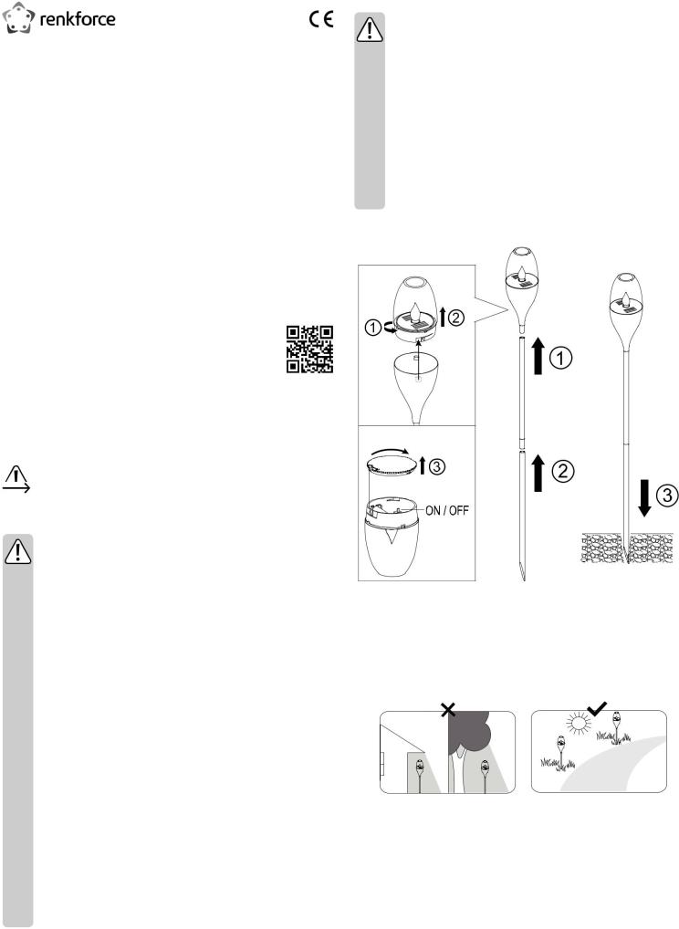 Renkforce 1410812, 1507013 Operating Instructions