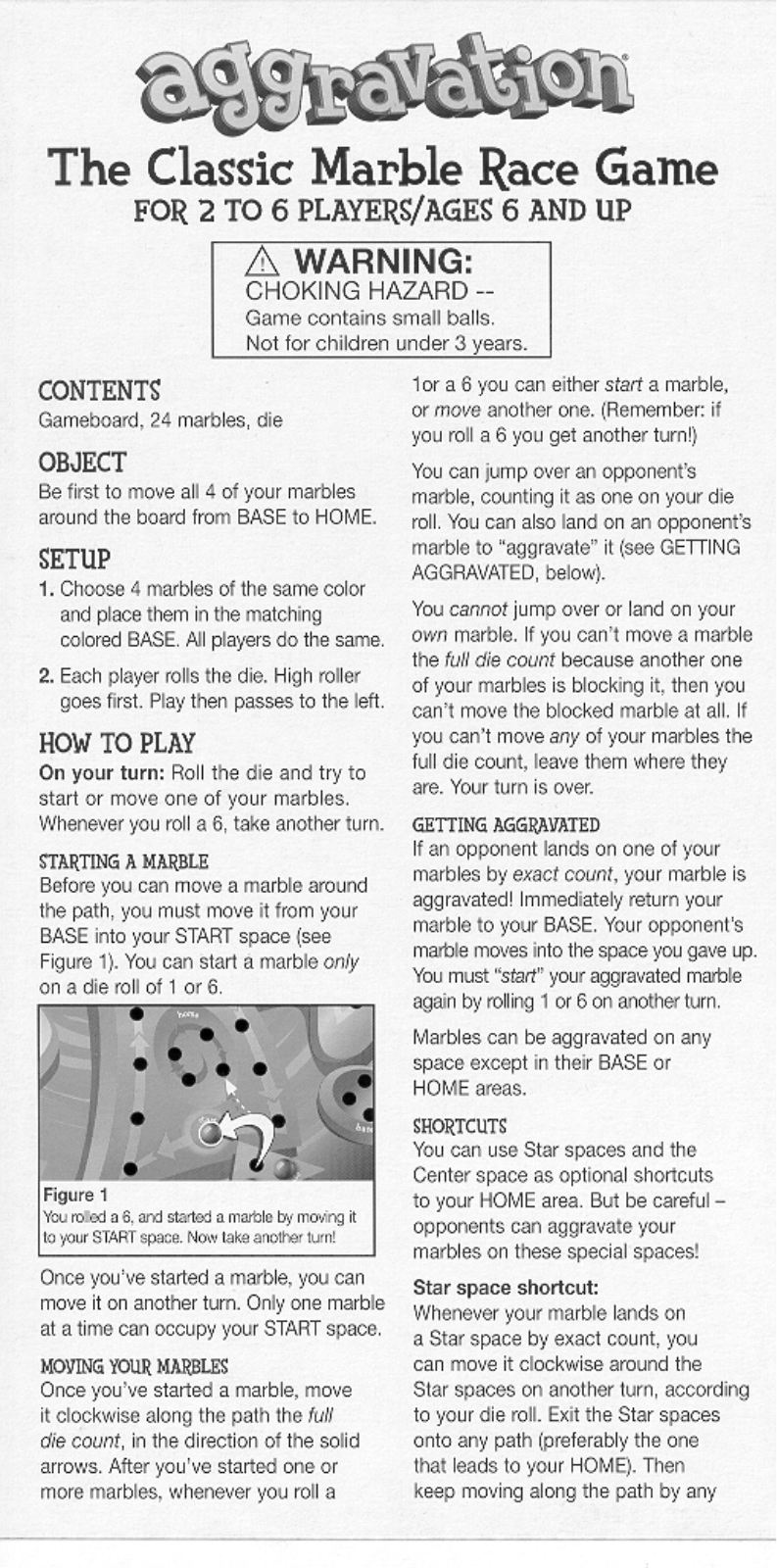 HASBRO Aggravation 2002 User Manual