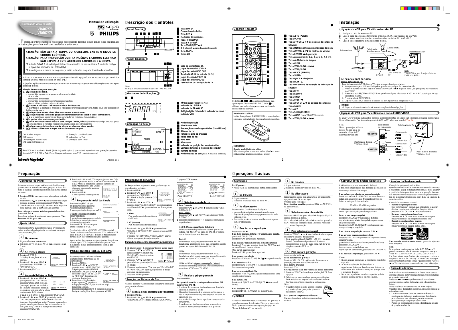 Philips VR607/78 User Manual