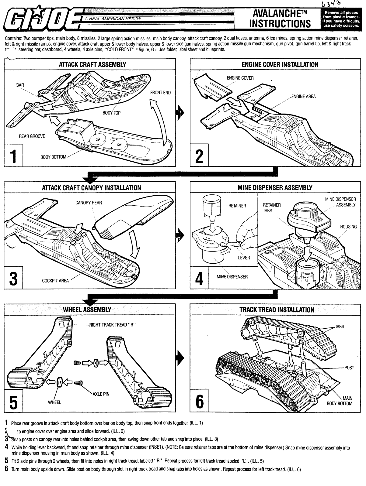 HASBRO GIJoe Avalanche User Manual