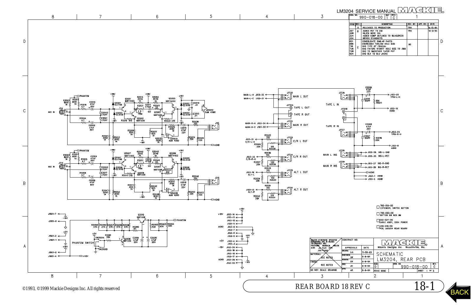 Mach 1 Acoustics LM-3204 Schematic