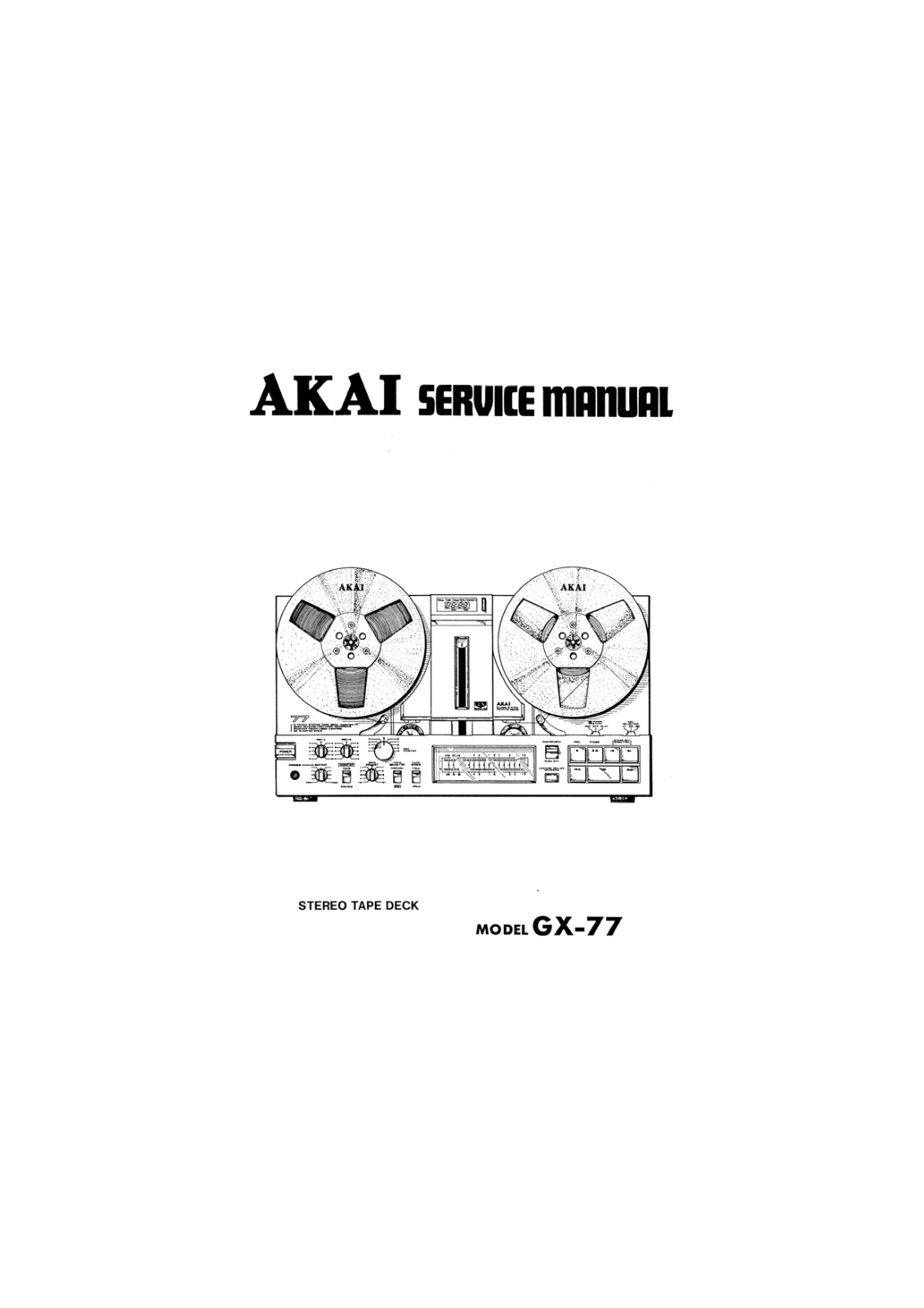 Akai GX77 Schematic