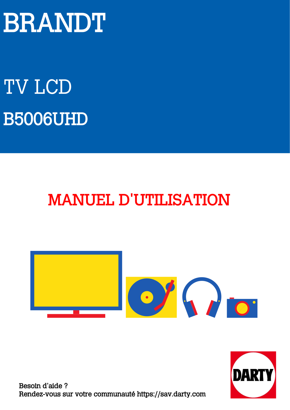 BRANDT B5006UHD User Manual