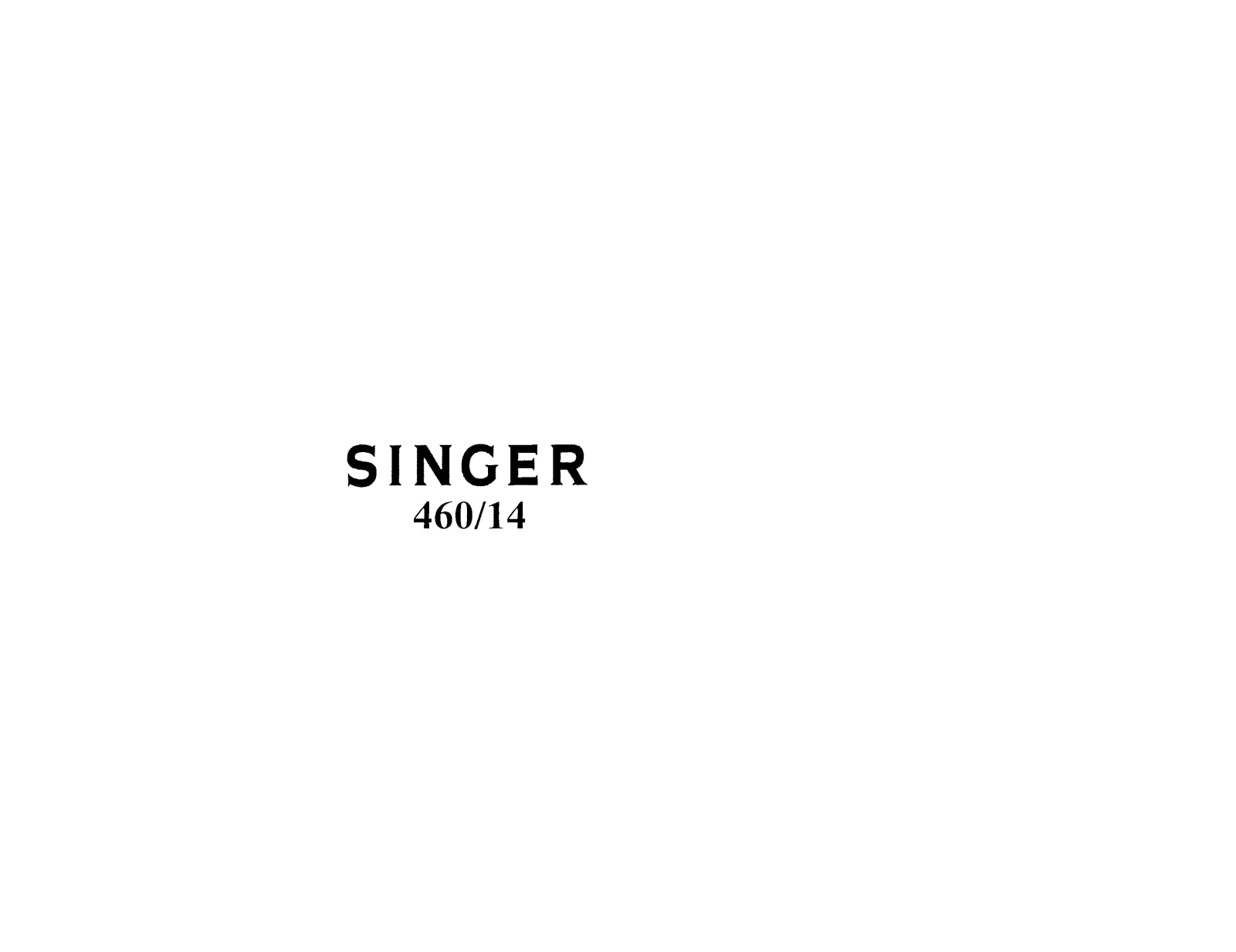 Singer 460-14 User Manual - ManualMachine.com