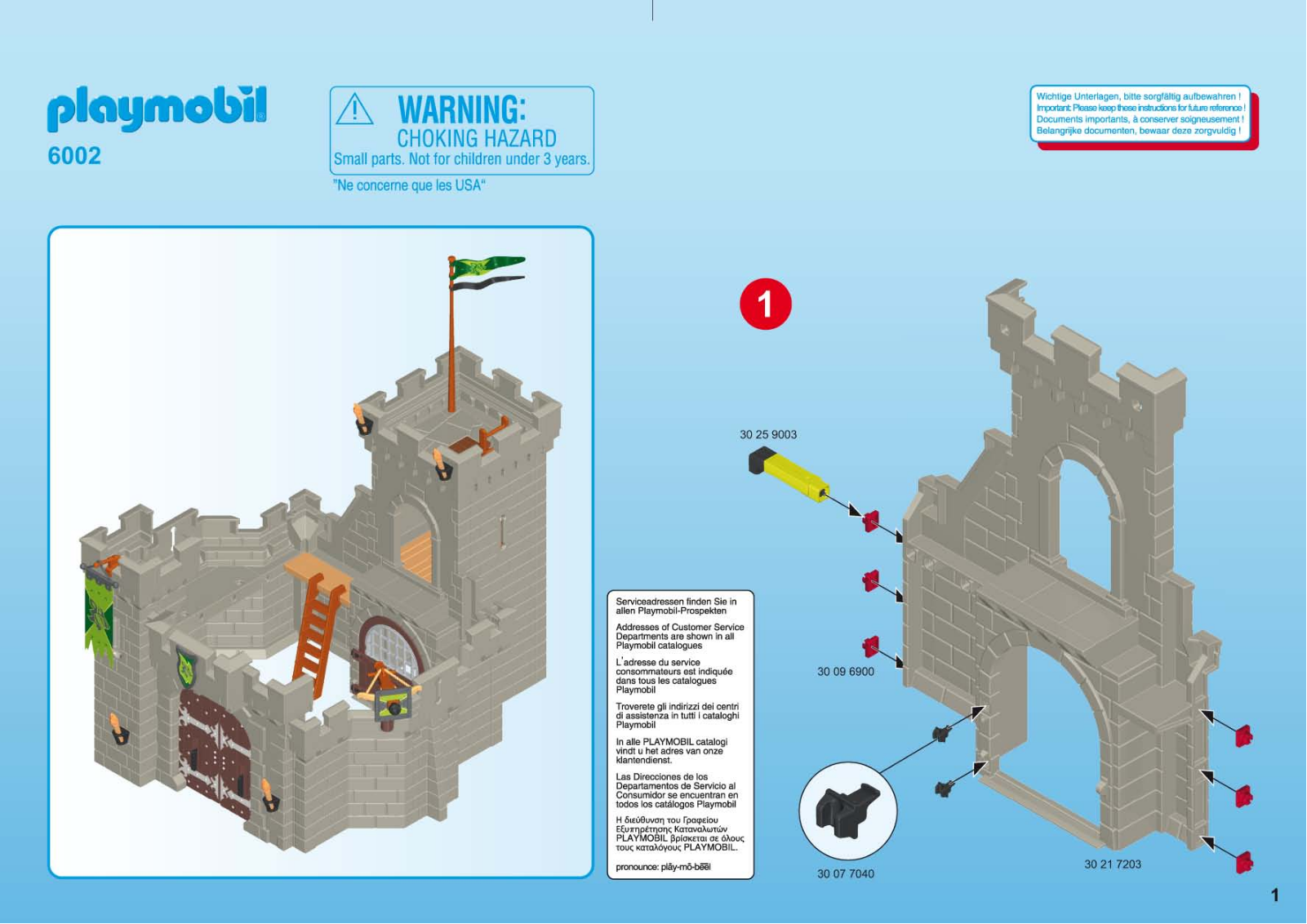 Playmobil 6002 Instructions