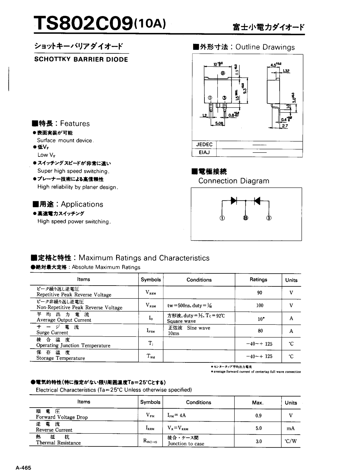 Collmer Semiconductor TS802C09 Datasheet