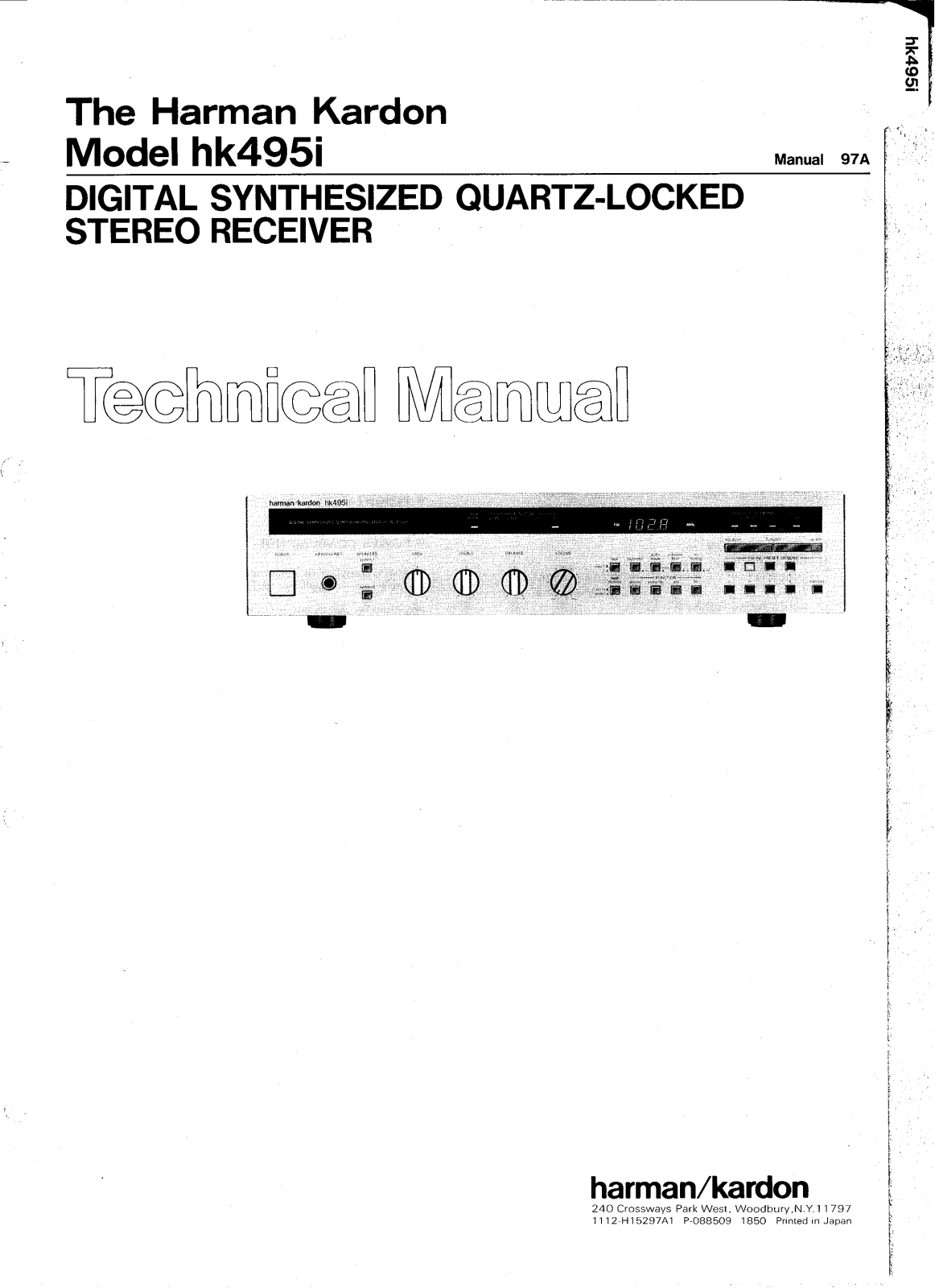 Harman Kardon HK-495-I Service manual