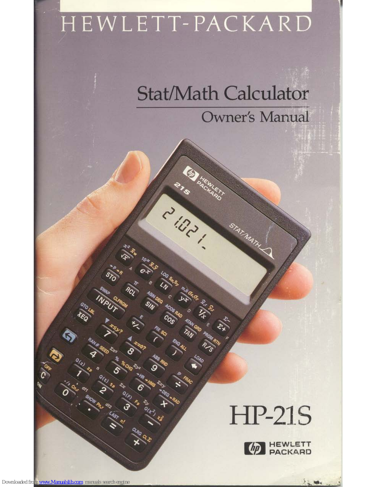 HP 21S Owner's Manual