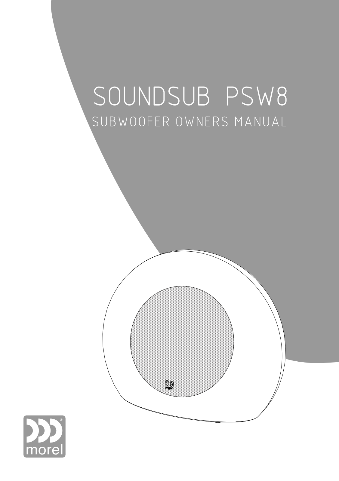 Morel SoundSub PSW8 User Manual