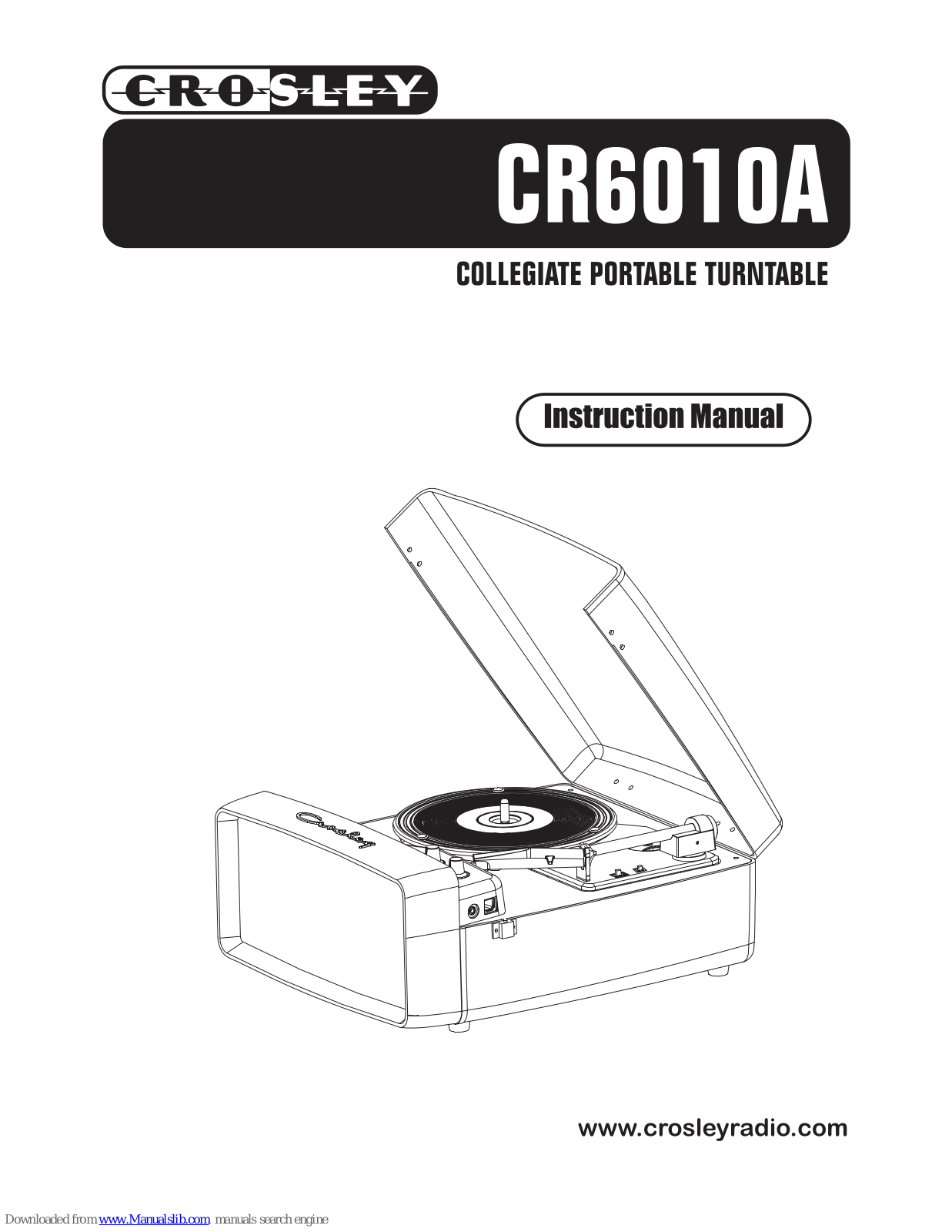 Crosley CR6010A Instruction Manual