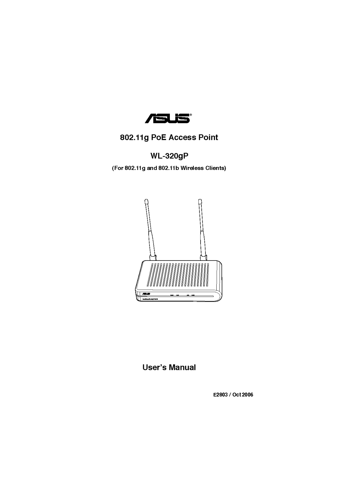 ASUSTeK Computer WL320GP Users Manual