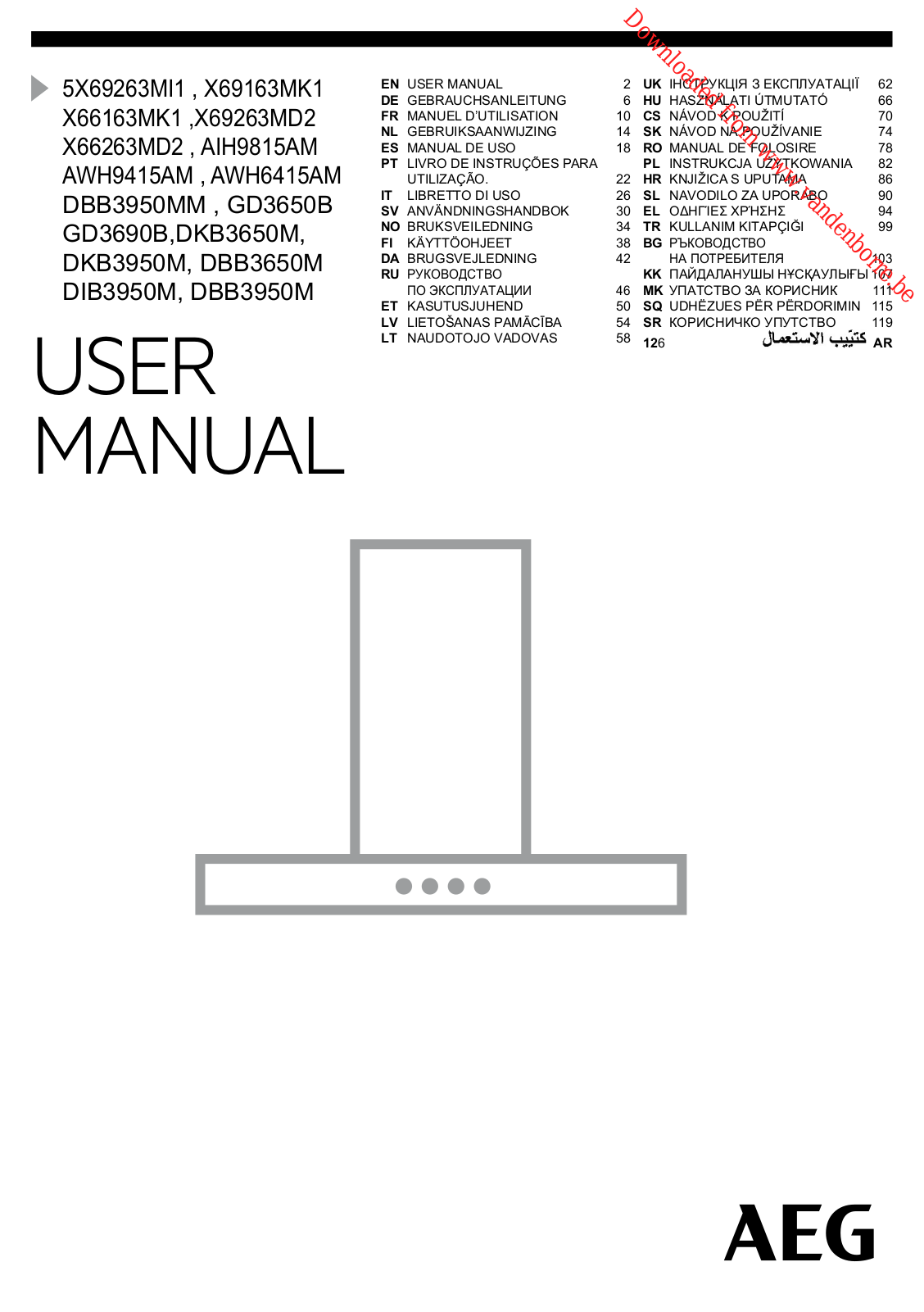AEG DBB 3950 M User Manual