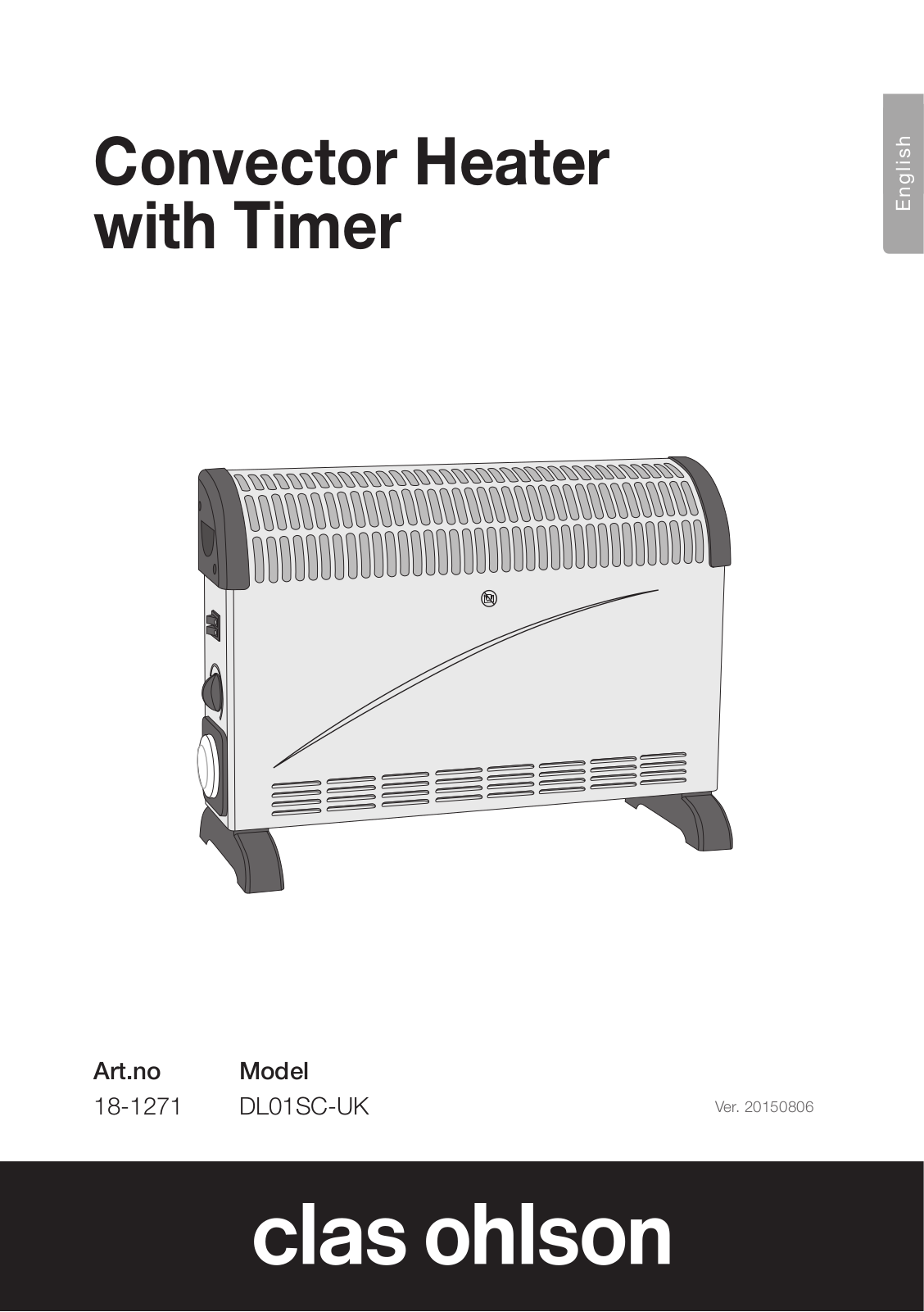 Clas Ohlson 18-1271, DL01SC-UK Instruction Manual