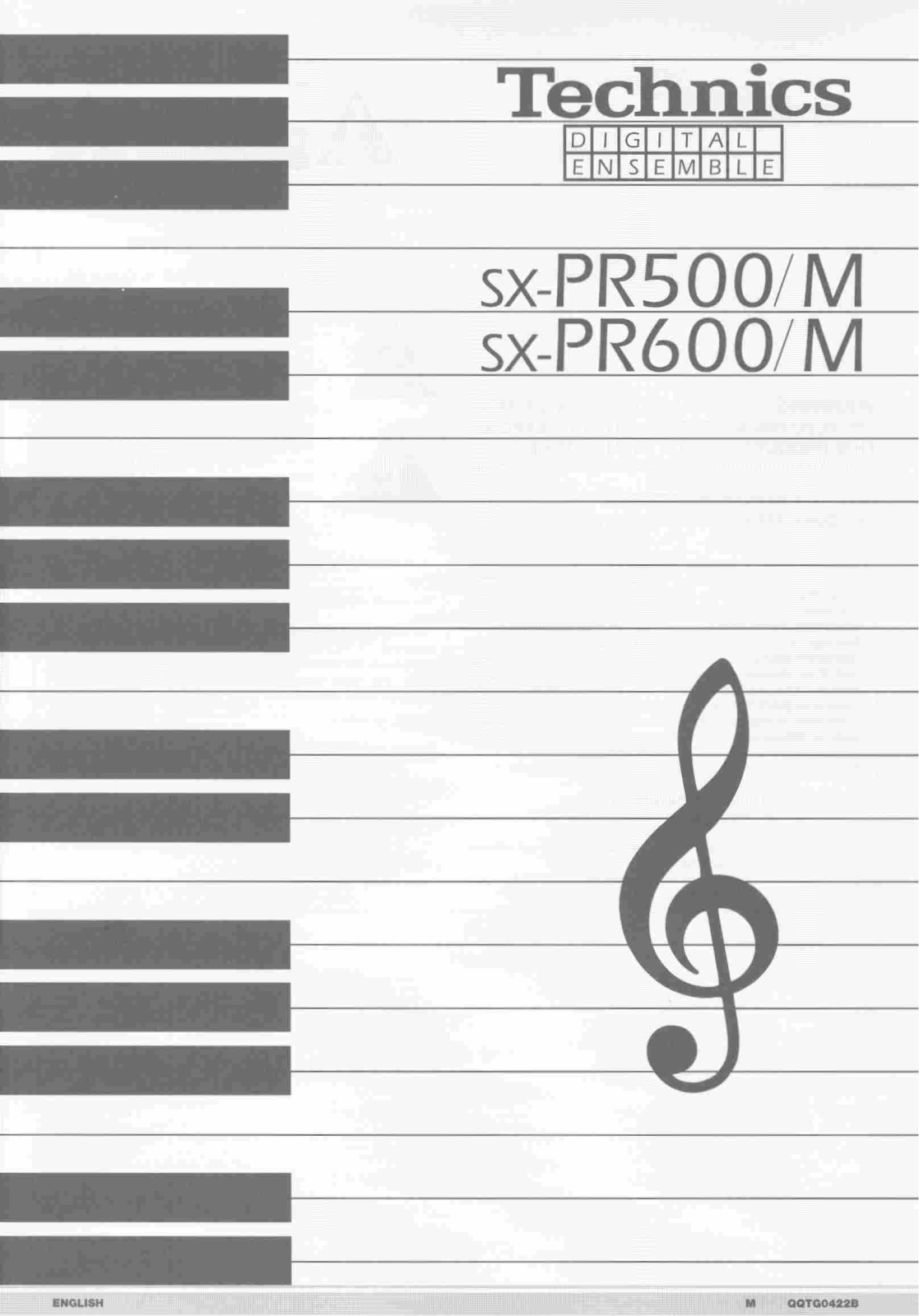 Panasonic SX-PR500, SX-PR600M, SX-PR600 User Manual